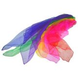 Jongliertuch-Set, langsam fliegend, 140 x 140 cm, 4 Farben