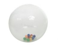 Activity-Ball 50 cm, transparent, mit bunten Kugeln