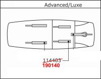 Gasdruckfeder fr Gymna Luxe+Advanced Reihe BJ 2007-2018
