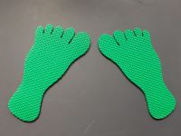 AIREX-Füße: Farbe grün (Paar), ca. 28 x 15 x 0,5 cm