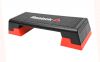 Reebok-Step: LxBxH: 90 x 35 x 15/20/25 cm. Grau-Blau